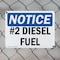 Signmission No. 2 Diesel Fuel OSHA Notice Sign, Plastic, 10in W x 7in L, 2PK OS-2PACK-NS-P-710-L-15196 - alternate 6